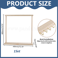 Espositori per collane rettangolari in legno&nbsp;NDIS-WH0010-36B