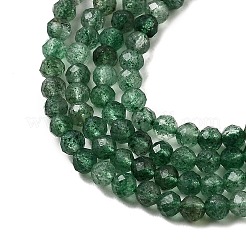 Naturales verdes fresa de cuarzo hebras de abalorios&nbsp;G-D340-A03-3mm