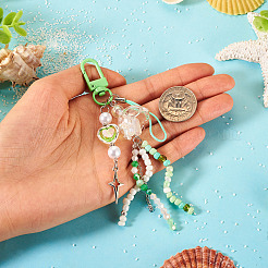 Decorazioni pendenti in vetro medusa e acrilico&nbsp;HJEW-TAC0034
