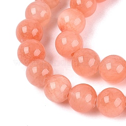 Naturali tinti di giada gialla filoni gemma tallone&nbsp;G-R271-6mm-Y31