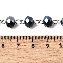 Handgefertigte Unterlegscheibe glasperlen ketten für die herstellung von armbändern&nbsp;AJEW-JB00120-07