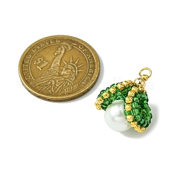 Perle di conchiglia pendenti in vetro&nbsp;PALLOY-MZ00434-02