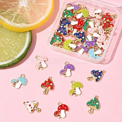 36 pièces 9 styles pendentifs en émail alliage thème automne&nbsp;ENAM-FS0002-95