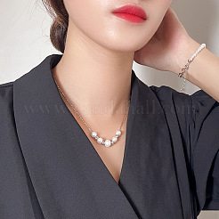 925 collier en argent sterling et perles baroques naturelles d'eau douce keshi&nbsp;FS-WG72E9B-01