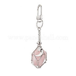 Decorazione pendente porta pietra vuota in ottone macramè&nbsp;HJEW-JM03303-02