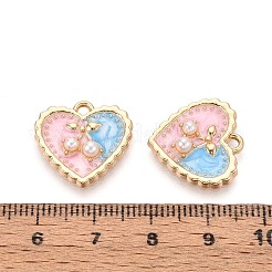 Pendentifs d'émail en alliage&nbsp;PALLOY-T092-38G-02