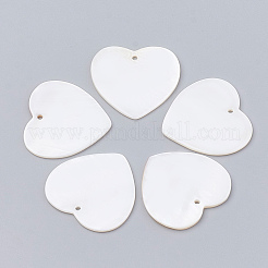 Pendentifs de coquillages d'eau douce naturelle&nbsp;SHEL-BC0001-004