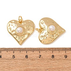 Laiton avec pendentifs en plastique ABS imitation perles&nbsp;KK-CBA2F11-41G