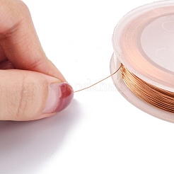 Runder Kupferdraht für die Schmuckherstellung&nbsp;CWIR-WH0001-0.25mm-02
