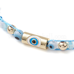 Braccialetti di perline di vetro intrecciate per le donne&nbsp;BJEW-MZ00122