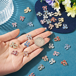 32 stücke 8 stile legierung strass anhänger&nbsp;ALRI-TA0001-44