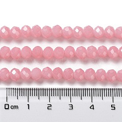 Perles de verre imitation jade cuites au four&nbsp;X-DGLA-A034-J6MM-A3