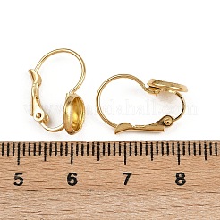 316 chirurgischer Edelstahl Leverback Ohrring Fassungen&nbsp;STAS-F191-03G-6mm-A