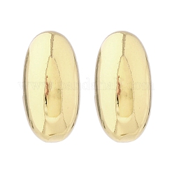 Orecchini a bottone ovali in ottone&nbsp;EJEW-Q015-20B-G