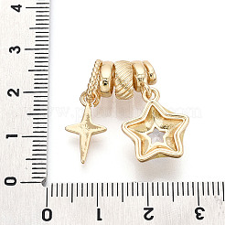 Pendenti in ottone con zirconi cubici&nbsp;KK-T072-42G