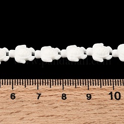Filo di perline turchesi sintetici&nbsp;G-E456-35D-8x10mm-01