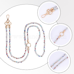 1 jeu de lanières porte-noms en strass&nbsp;AJEW-BM0001-43B
