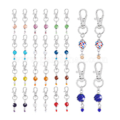 28 stücke 14 farben strass pflastern disco ball und doppelkegel glas kleid reißverschluss helfer&nbsp;HJEW-PH01984