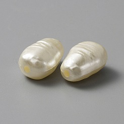ABS-Kunststoff-Nachahmung Perlen&nbsp;PEAR-WH0004-06
