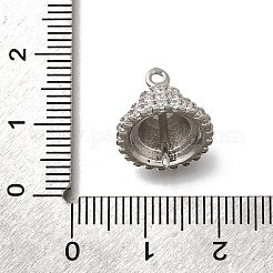 Messing Mikropavé Kubisch Zirkonia Cup Peg Bails&nbsp;KK-K378-52P