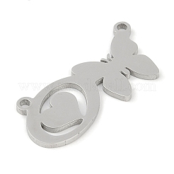 Anlaufgeschützte Anhänger aus 304er Edelstahl&nbsp;STAS-L279-002P-O