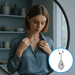 1 Stück: 925 Perlenkäfiganhänger aus Sterlingsilber&nbsp;STER-PH0004-19P