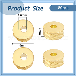 80 perlina di ottone&nbsp;KK-BC0013-53D