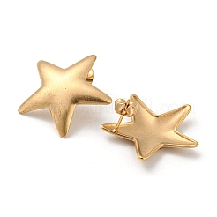 Orecchini a bottone in acciaio inossidabile 304 color oro chiaro&nbsp;EJEW-K257-03B-KCG