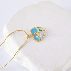 3 collier pendentif cœur en acier inoxydable émaillé pour femme&nbsp;GB9090