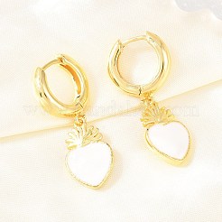 Valentinstag-Ohrringe aus Messing&nbsp;EJEW-Z164-11G-01