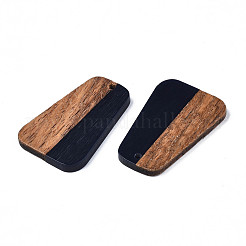 Pendentifs en bois de résine et de noyer&nbsp;RESI-N025-021-B04