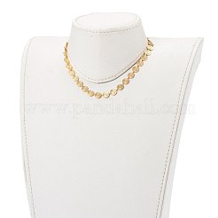 Colliers de chaîne à maillons ronds plats en laiton&nbsp;X-NJEW-JN03361