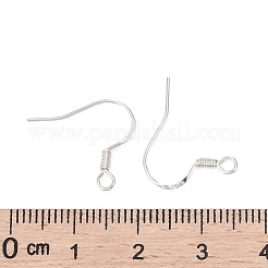 925 flacher Spiral-Ohrhaken aus Sterlingsilber&nbsp;STER-S002-53