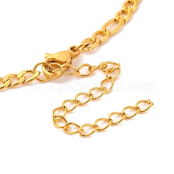 Bracciali a maglie a catena figaro in acciaio inossidabile costellazione 202 per donna uomo&nbsp;LS-AJEW-U006-01H