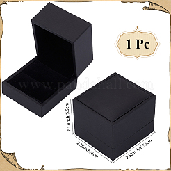 Aufbewahrungsboxen für Schmuck aus Pu-Leder für einzelne Ringe&nbsp;CON-WH20010-02D