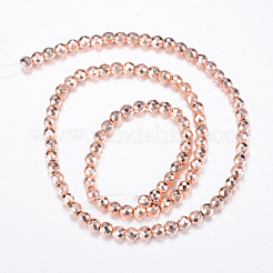 Chapelets de perles en hématite synthétique sans magnétique&nbsp;G-Q465-12RG