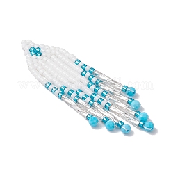 Pendenti con nappe di perline di vetro&nbsp;PALLOY-MZ00655-03