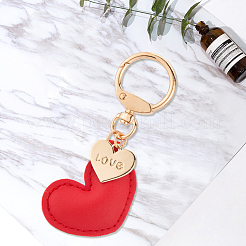 1 llavero de corazón de piel sintética&nbsp;KEYC-CL0001-14D