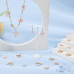 80pcs 8 styles de pendentifs en émail en alliage&nbsp;ENAM-NB0002-17