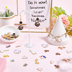 80pcs 20 styles de pendentifs en émail en alliage&nbsp;ENAM-SC0007-08A