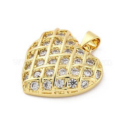 Colgante micropavé cubic zirconia de latón&nbsp;KK-U066-04C-G