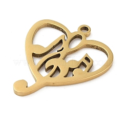 5 pendentif en acier inoxydable 201&nbsp;STAS-B064-09G