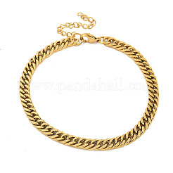 6 Stück Ionenplattierung (IP) 304 Edelstahl Gliederkette Armband-Sets&nbsp;BJEW-K240-01G
