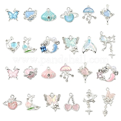 Pendenti in lega con strass e smalto&nbsp;FIND-YW0007-34