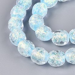 Perles à la main en verre de feuille brins&nbsp;FOIL-Q002-05H