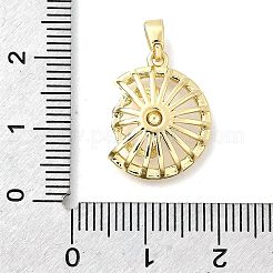 Ottone micro spianare pendenti zirconi&nbsp;KK-P336-26G