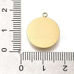 Ionenplattierung (IP) 304 Edelstahl Pavé Muschel Anhänger&nbsp;STAS-K263-70G
