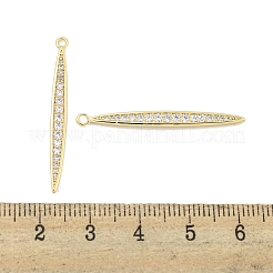 Messing micro pave klare zirkonia anhänger&nbsp;KK-S386-25G