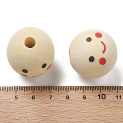 Bedruckte Schima-Holz-Europäische Perlen&nbsp;WOOD-G023-14C