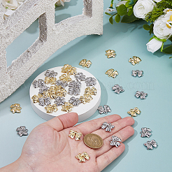 40 pièces 2 couleurs pendentifs en alliage de placage en rack&nbsp;FIND-FH0012-09
